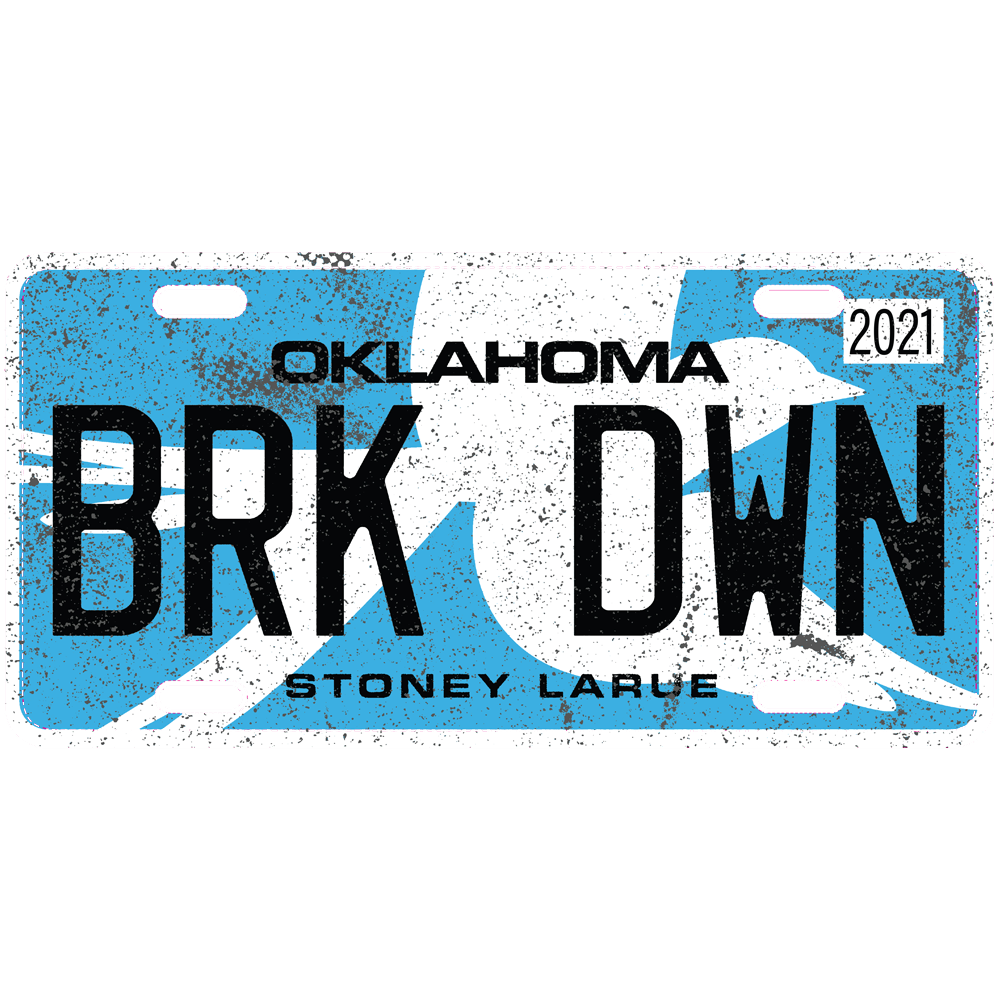2021 Oklahoma Breakdown License Plate